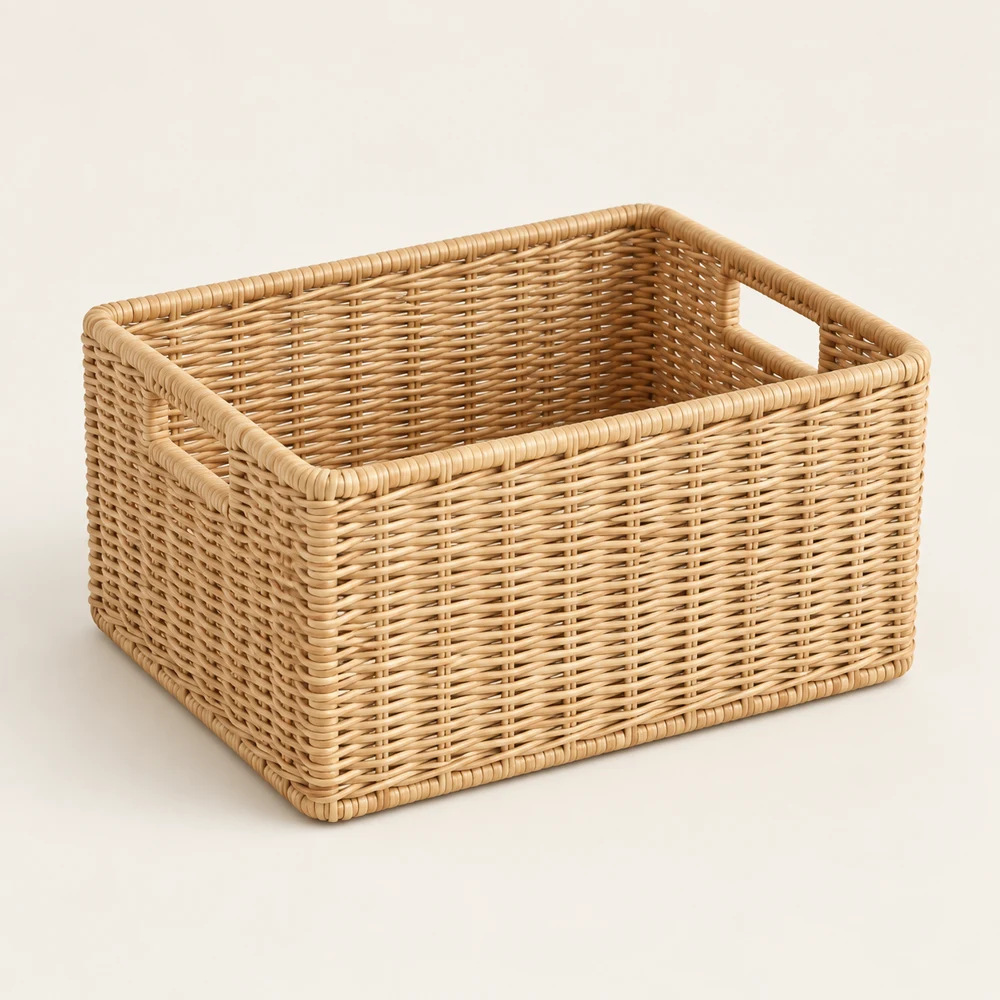 Canopy Handle Basket in Natural