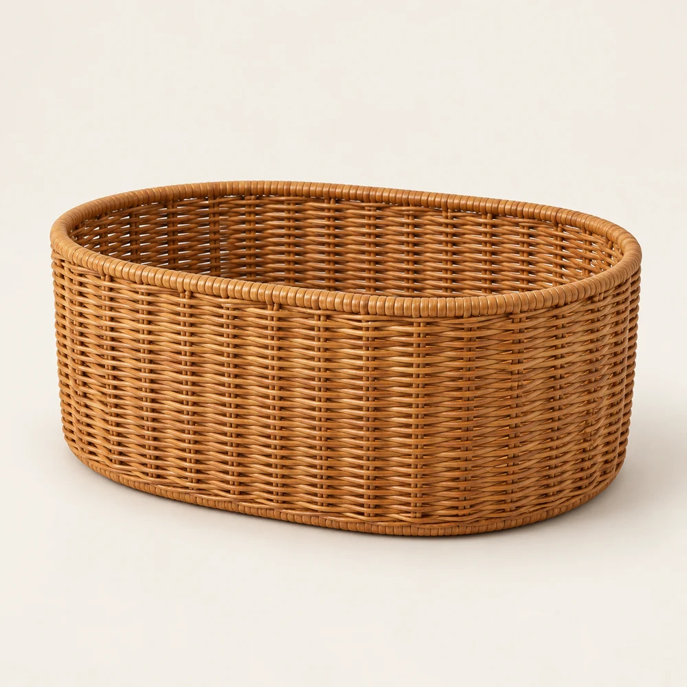 Drift Towel Basket in Honey