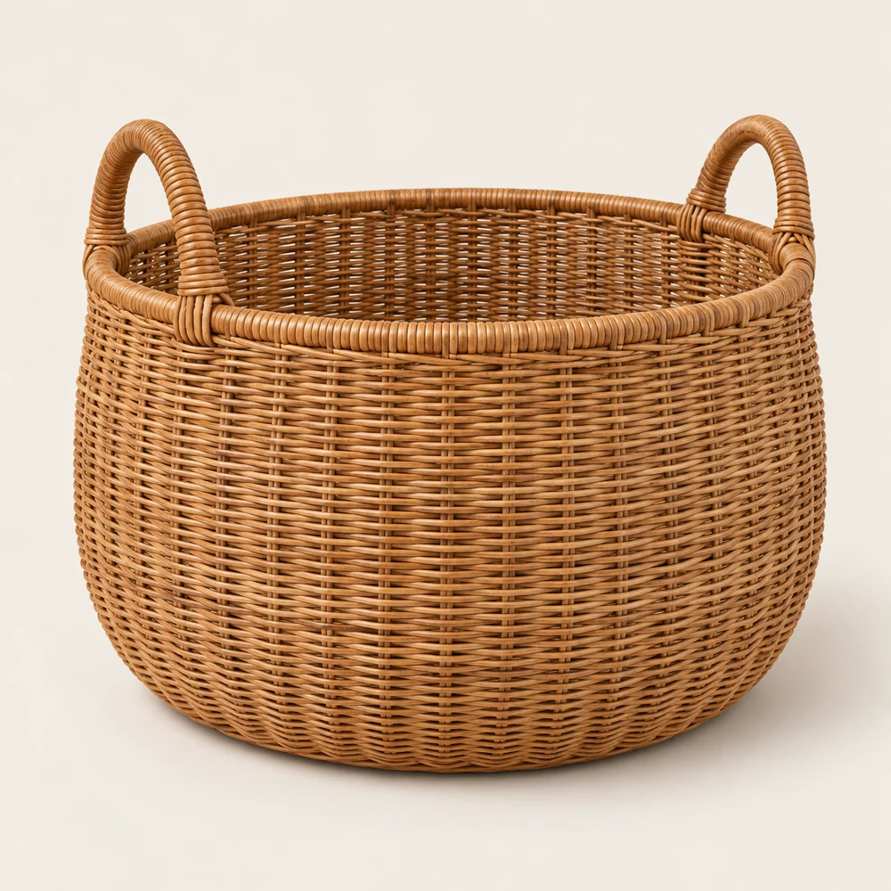 Haven Throw Basket in Honey