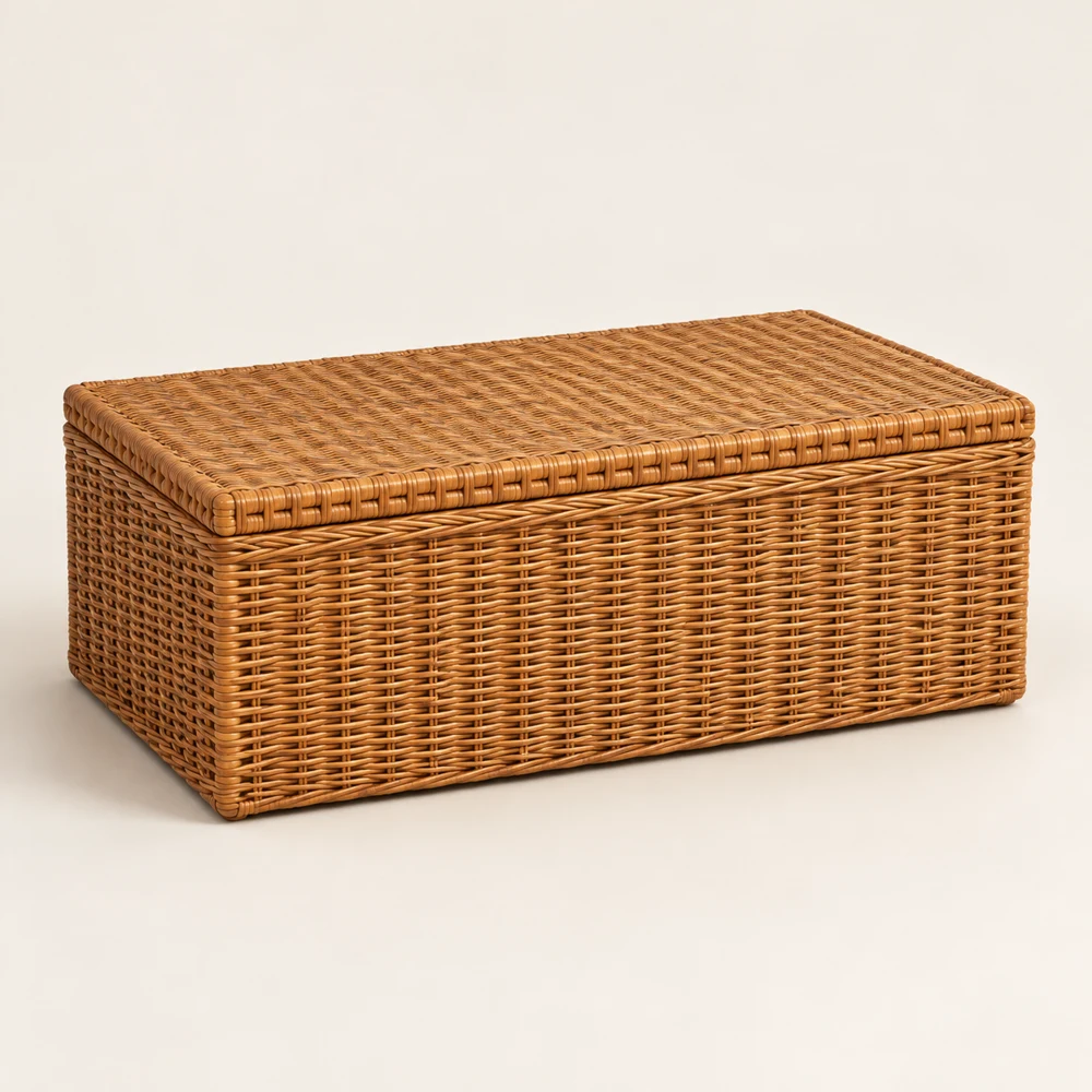 Sora Wide Storage Chest in Honey